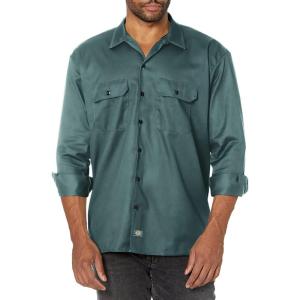 imageDickies Mens Long Sleeve Work ShirtLincoln Green