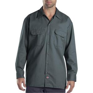 imageDickies Mens Long Sleeve Work ShirtLincoln Green V1