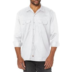 imageDickies Mens Long Sleeve Work ShirtWhite V1
