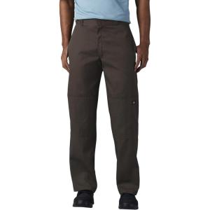 imageDickies Mens Loose Fit Double Knee Work Pants  Durable Twill Utility Trousers for Construction ampamp WarehouseDark Brown