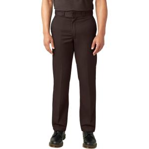 imageDickies Mens Original 874 Work Pants  Durable Straight Leg Uniform Trousers for Men Ideal for Industrial or Office UseDark Brown