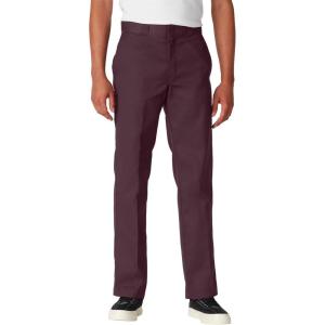 imageDickies Mens Original 874 Work Pants  Durable Straight Leg Uniform Trousers for Men Ideal for Industrial or Office UseMaroon