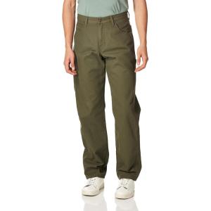 imageDickies Mens Relaxed Fit StraightLeg Duck Carpenter JeanRinsed Moss Green