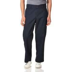 imageDickies Mens Relaxed Straight Flex Cargo Work Utility Pants Dark Navy 42W x 30L USDark Navy V1