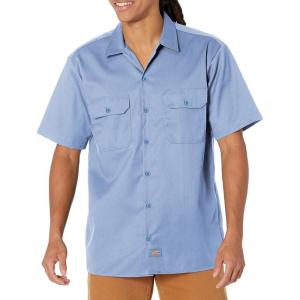 imageDickies Mens Short Sleeve Work Shirt  Durable Twill Button Down Shirts for Men Lightweight Uniform for Daily WearGulf Blue