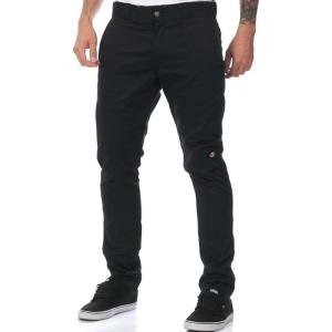 imageDickies Mens Skinny Straight Double Knee Work Pants  Durable Slim Fit Industrial Uniform ampamp WorkwearBlack V1