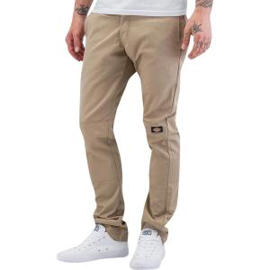 imageDickies Mens Skinny Straight Double Knee Work Pants  Durable Slim Fit Industrial Uniform ampamp WorkwearDesert Sand