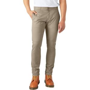 imageDickies Mens Skinny Straight Double Knee Work Pants  Durable Slim Fit Industrial Uniform ampamp WorkwearDesert Sand V1