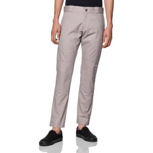 imageDickies Mens Skinny Straight Double Knee Work Pants  Durable Slim Fit Industrial Uniform ampamp WorkwearSilver V1