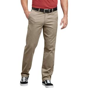 imageDickies mens Flex Active Waist Washed Chino Pant  Slim Taper FitRinsed Desert Sand