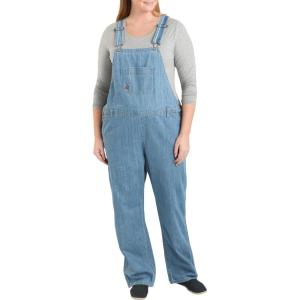 imageDickies womens Plus Size Denim Bib OverallMedium Stonewash