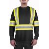 imageDICKIES Workwear HighVisibility Long Sleeve TShirt 2XL Black