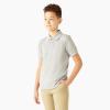 imageDickies Boys 820 Short Sleeve Pique PoloHeather Gray