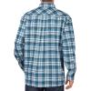 imageDickies Mens Big FlameResistant Long Sleeve Plaid Shirt BigWhiteGrape Leaf Plaid
