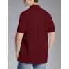 imageDickies Mens Big ShortSleeve Pique Polo ShirtBurgundy V1