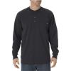 imageDickies Mens BigTall LongSleeve Heavyweight HenleyBlack