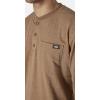 imageDickies Mens BigTall LongSleeve Heavyweight HenleyBrown Duck Single Dye Heather