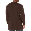 imageDickies Mens BigTall LongSleeve Heavyweight HenleyChocolate Brown