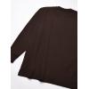 imageDickies Mens BigTall LongSleeve Heavyweight HenleyChocolate Brown