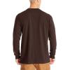 imageDickies Mens BigTall LongSleeve Heavyweight HenleyChocolate Brown