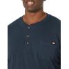 imageDickies Mens BigTall LongSleeve Heavyweight HenleyDark Navy