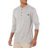 imageDickies Mens BigTall LongSleeve Heavyweight HenleyHeather Gray