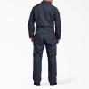 imageDickies Mens Deluxe Long Sleeve Coveralls  75 oz Twill Mechanic Jumpsuit with Zipper Front Industrial Uniform FitDark Navy