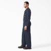 imageDickies Mens Deluxe Long Sleeve Coveralls  75 oz Twill Mechanic Jumpsuit with Zipper Front Industrial Uniform FitDark Navy