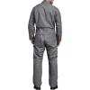 imageDickies Mens Deluxe Long Sleeve Coveralls  75 oz Twill Mechanic Jumpsuit with Zipper Front Industrial Uniform FitGray