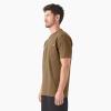 imageDickies Mens Heavyweight Heathered Short Sleeve Pocket TShirtBrown Duck  Black Heather