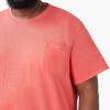 imageDickies Mens Heavyweight Heathered Short Sleeve Pocket TShirtCoral Reef Heather