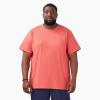 imageDickies Mens Heavyweight Heathered Short Sleeve Pocket TShirtCoral Reef Heather