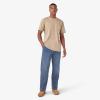 imageDickies Mens Heavyweight Heathered Short Sleeve Pocket TShirtDesert Sand Heather