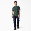 imageDickies Mens Heavyweight Heathered Short Sleeve Pocket TShirtGreen