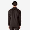 imageDickies Mens Long Sleeve Flex Twill Work ShirtDark Brown