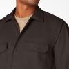 imageDickies Mens Long Sleeve Flex Twill Work ShirtDark Brown
