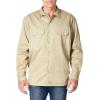 imageDickies Mens Long Sleeve Flex Twill Work ShirtDesert Sand V1