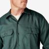 imageDickies Mens Long Sleeve Flex Twill Work ShirtHunter Green