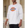 imageDickies Mens Long Sleeve Regular Fit Logo TeeAsh Gray