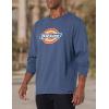 imageDickies Mens Long Sleeve Regular Fit Logo TeeAta Midnight Blue