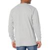 imageDickies Mens Long Sleeve Regular Fit Logo TeeHeather Gray