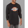 imageDickies Mens Long Sleeve Regular Fit Logo TeeKnit Black