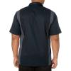 imageDickies Mens ShortSleeve TwoTone Work ShirtBlackCharcoal V1