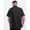 imageDickies Mens ShortSleeve TwoTone Work ShirtBlackCharcoal V1
