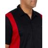 imageDickies Mens ShortSleeve TwoTone Work ShirtBlackEnglish Red V1