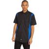 imageDickies Mens ShortSleeve TwoTone Work ShirtBlackRoyal Blue V1
