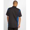 imageDickies Mens ShortSleeve TwoTone Work ShirtBlackRoyal Blue V1