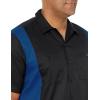 imageDickies Mens ShortSleeve TwoTone Work ShirtBlackRoyal Blue V1