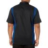 imageDickies Mens ShortSleeve TwoTone Work ShirtBlackRoyal Blue V1