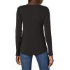 imageDickies Womens LongSleeve 3Button Henley ShirtBlack